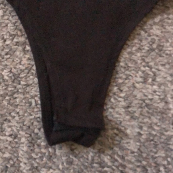 🛑SOLD🛑 GAZE BLACK BODYSUIT HIGH NECK SLEEVELESS SZ SMALL - Picture 7 of 9